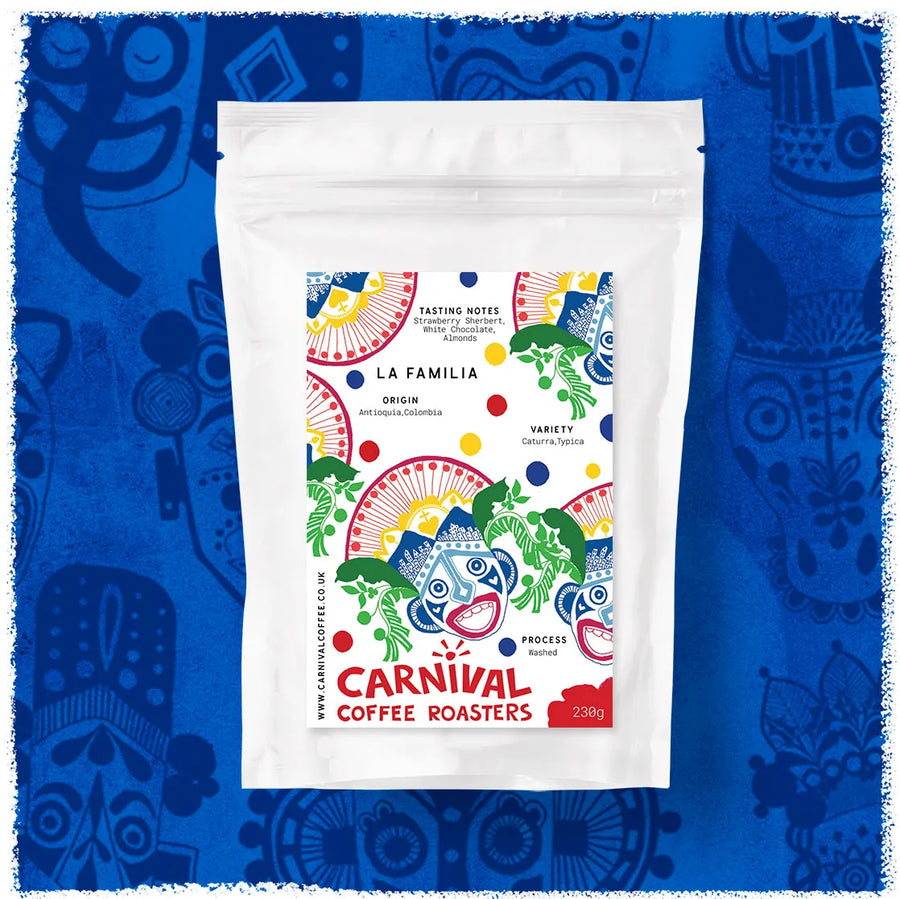 Espresso - La Familia, Colombia - Strawberry sherbet - White chocolate - Almonds