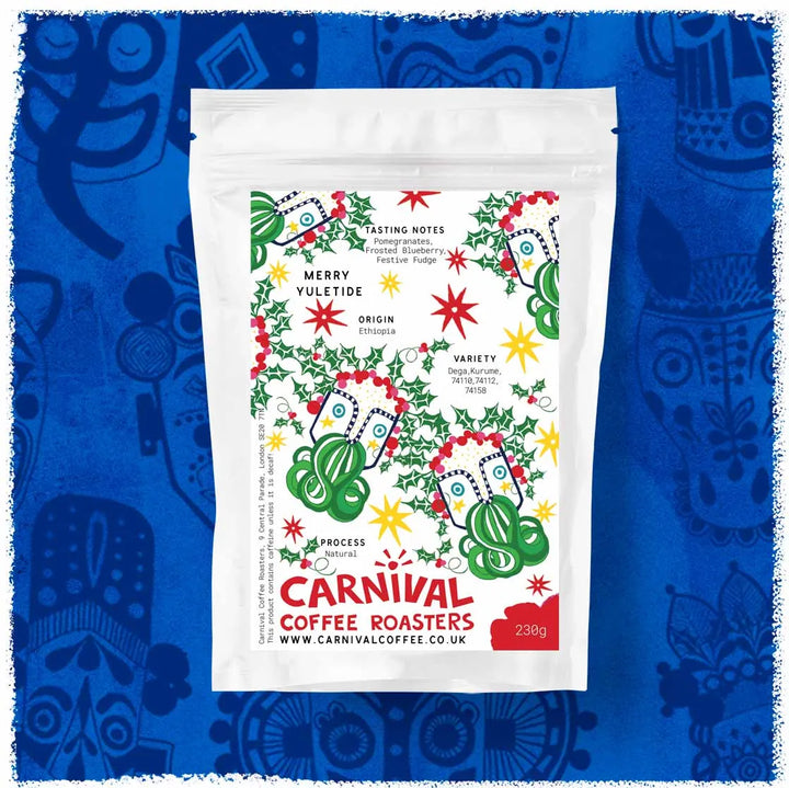 Filter, Merry Yuletide, Christmas coffee 2025, Ethiopia, Pomegranates, Frosted Blueberry, Festive Fudge